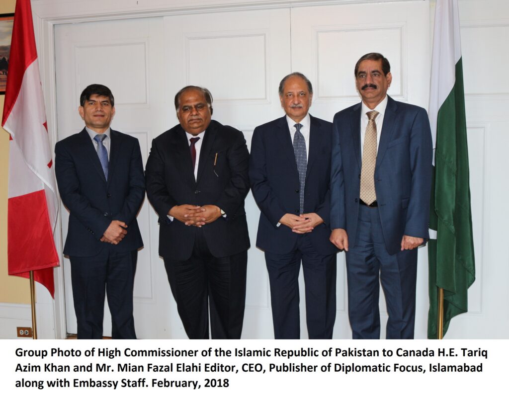 Pakistan-Canada relations are based on strong foundations of Friendship & Cooperation