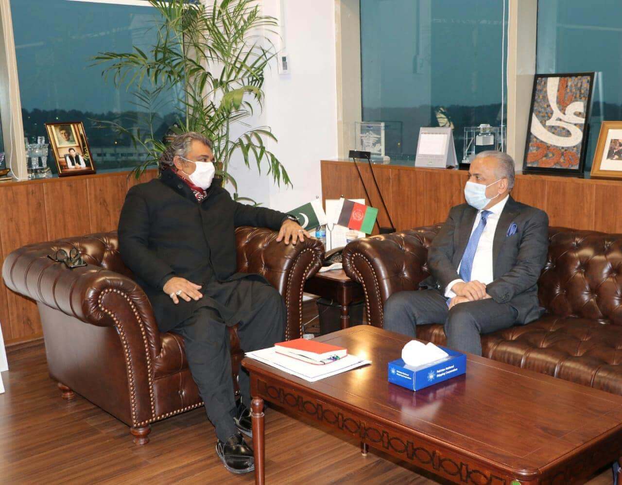 Ali ziaid meeting with afghan minister