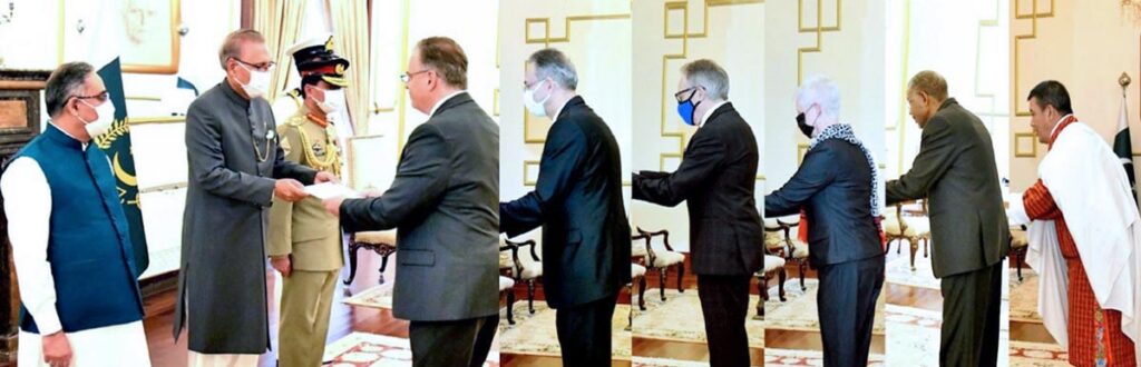 President receives credentials from envoys-designate of Germany, Spain, Belgium, Libya, Kenya, & Ethiopia